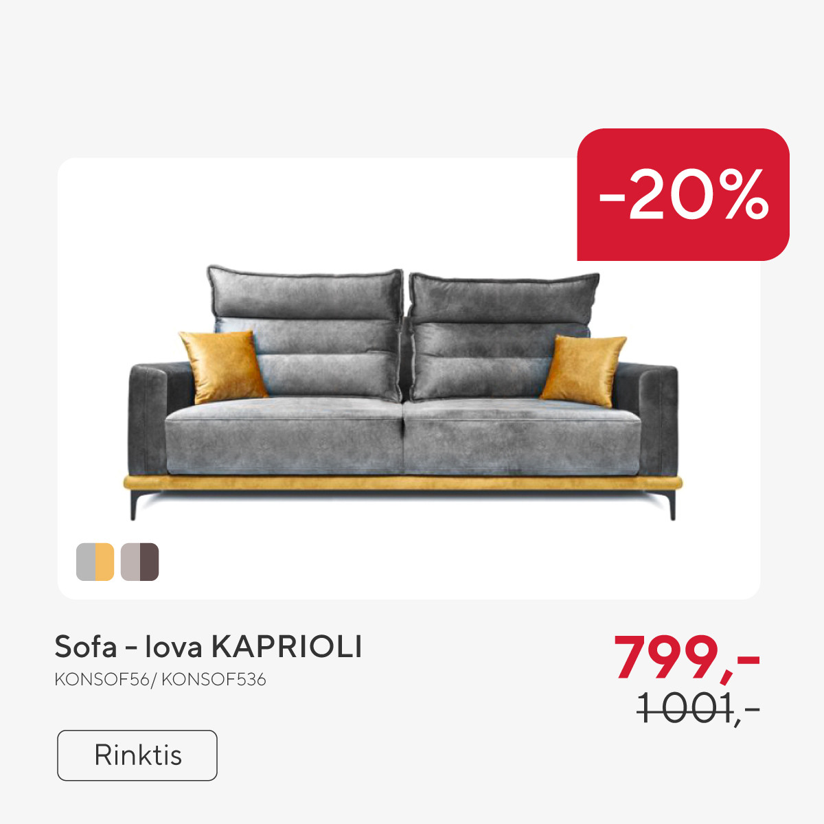 Sofa - lova KAPRIOLI